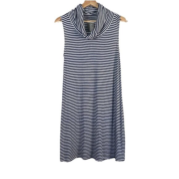 ANTHROPOLOGIE Dolan Ribbed Sleeveless Tank Dress Striped Left Coast Collect Sz S - Picture 2 of 10